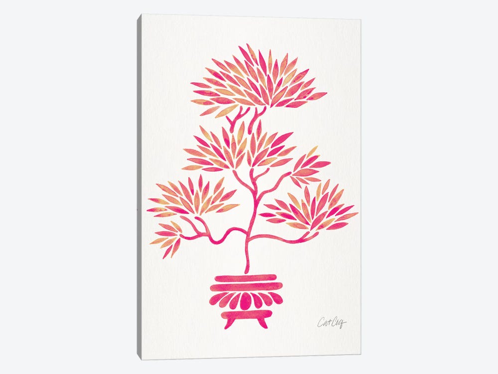 Pink Bonsai by Cat Coquillette 1-piece Canvas Artwork