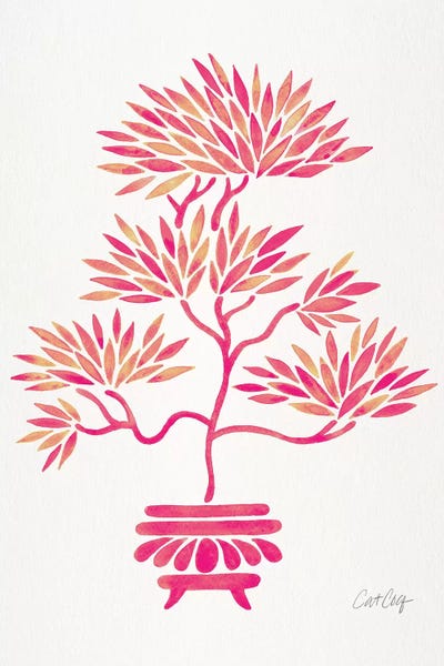 Chinese Décor: Pink Bonsai by Cat Coquillette