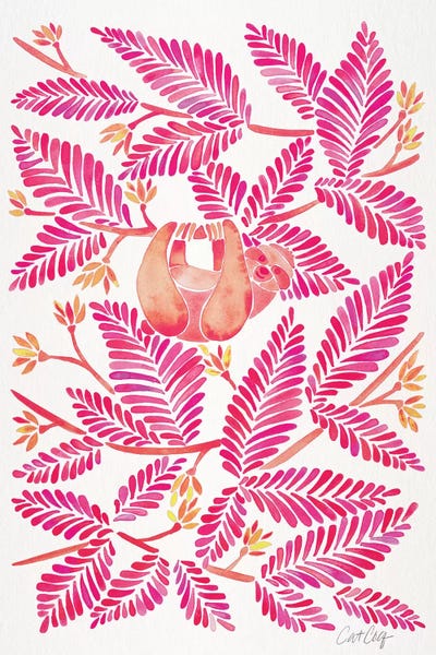 Cat Coquillette: Pink Sloth by Cat Coquillette