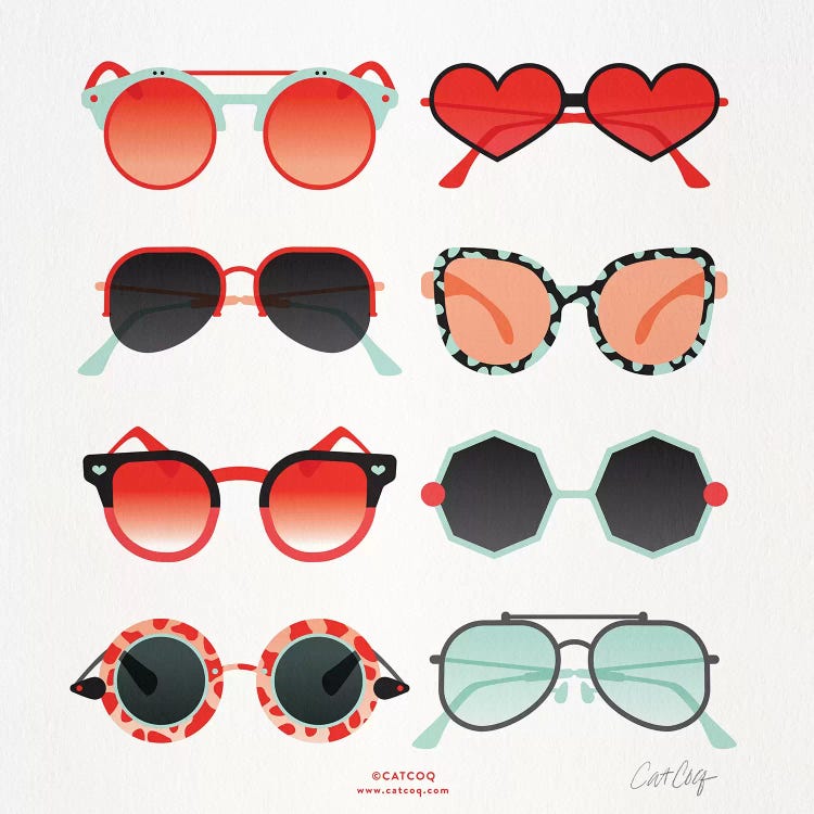 Red & Mint Sunglasses