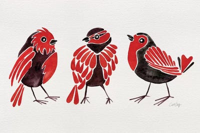 Red Finches by Cat Coquillette canvas print