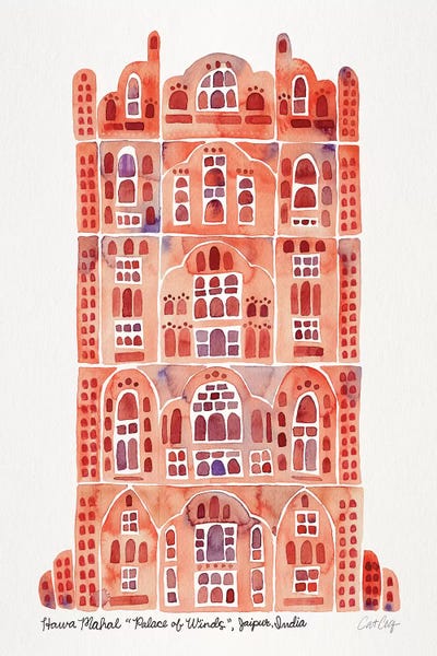 Sandstone Hawa Mahal by Cat Coquillette art print