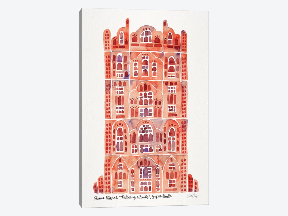 Sandstone Hawa Mahal by Cat Coquillette 1-piece Canvas Print