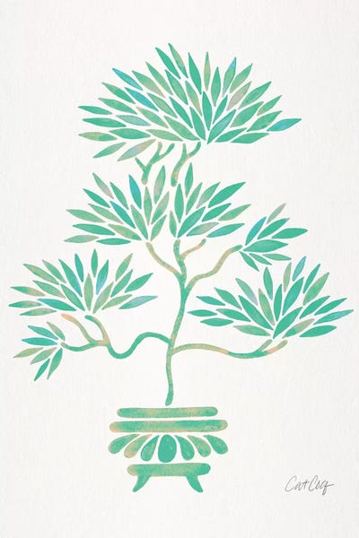 Cat Coquillette: Turquoise Bonsai by Cat Coquillette