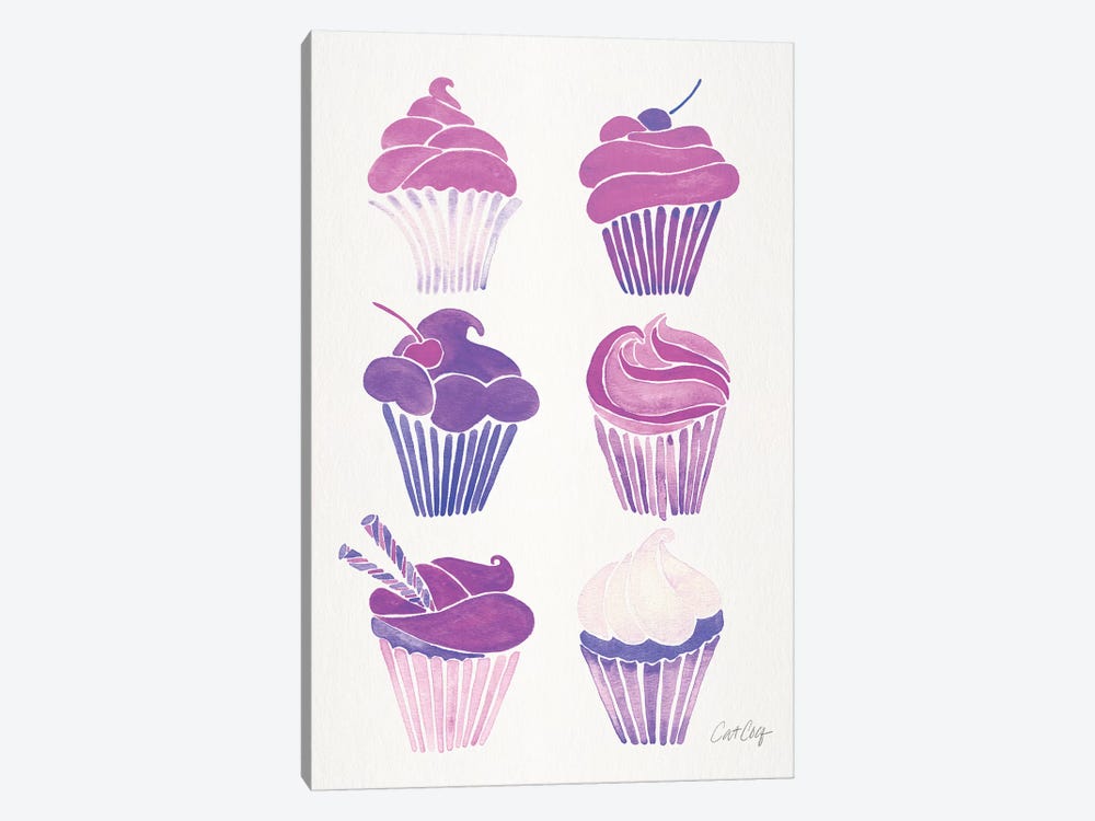Unicorn Cupcakes by Cat Coquillette 1-piece Canvas Artwork