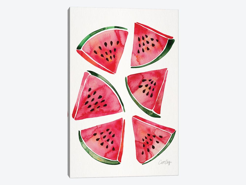 Watermelon by Cat Coquillette 1-piece Canvas Art
