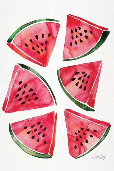 Minimalist Décor: Watermelon by Cat Coquillette