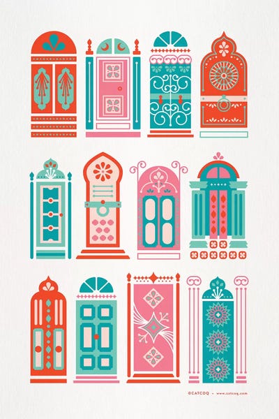 Middle Eastern Décor: Watermelon Doors by Cat Coquillette