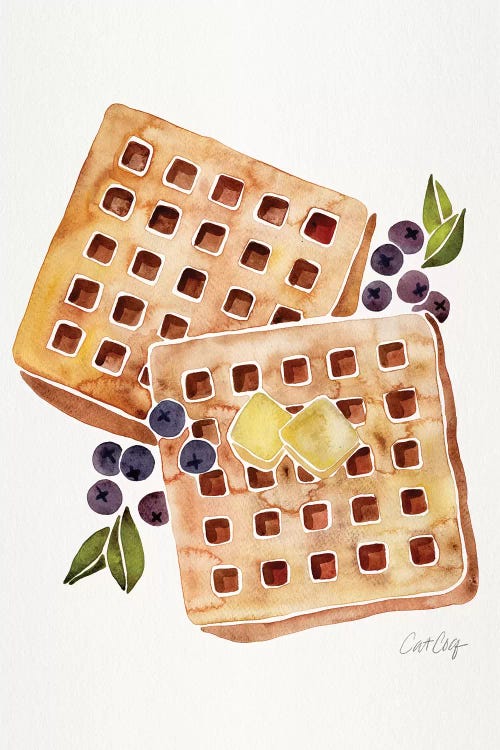 Blueberry Breakfast Waffles