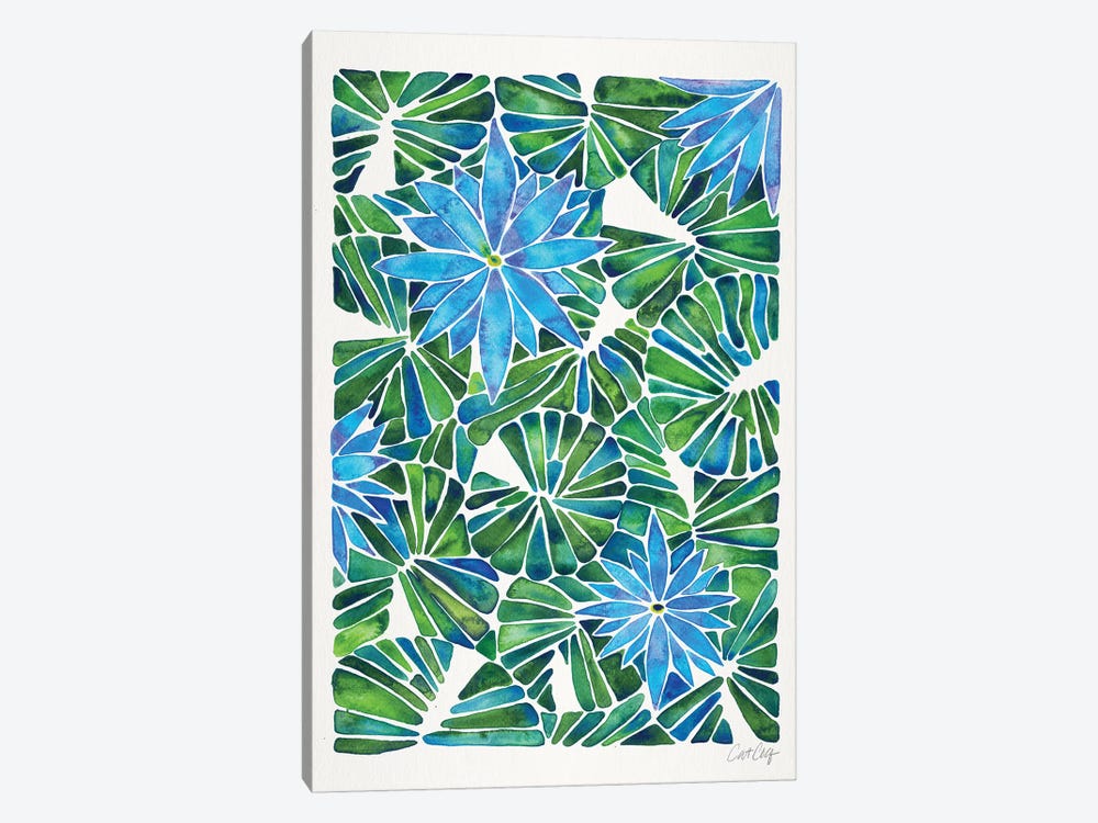 Blue Green - Water Lilies by Cat Coquillette 1-piece Art Print
