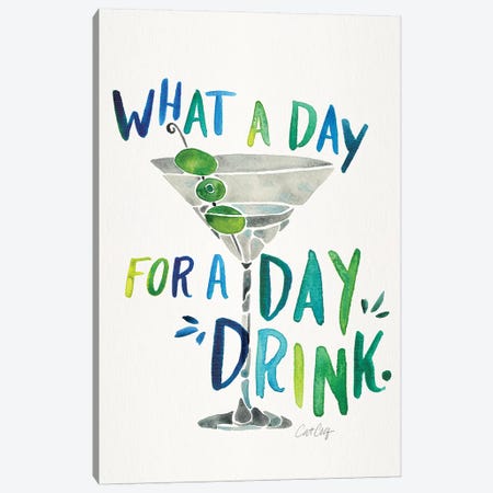 Green Blue - Day Drink Canvas Print #CCE461} by Cat Coquillette Canvas Art Print