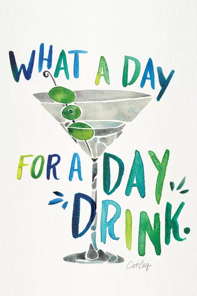 Martini: Green Blue - Day Drink by Cat Coquillette