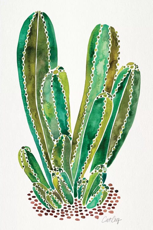 Green - Cactus Cluster by Cat Coquillette wall art
