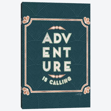 Mint Teal - Adventure Is Calling Mosaic Canvas Print #CCE470} by Cat Coquillette Canvas Artwork