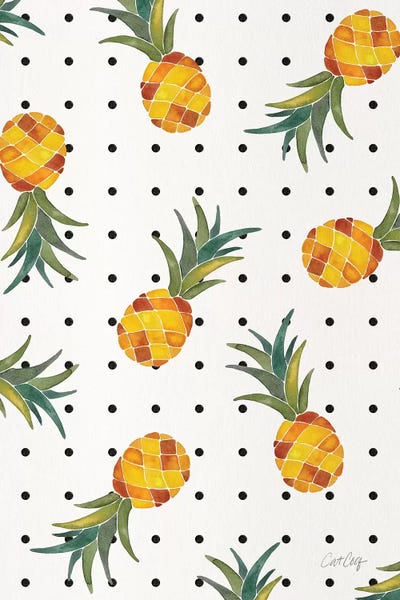 Cat Coquillette: Pineapple Polka Dots by Cat Coquillette