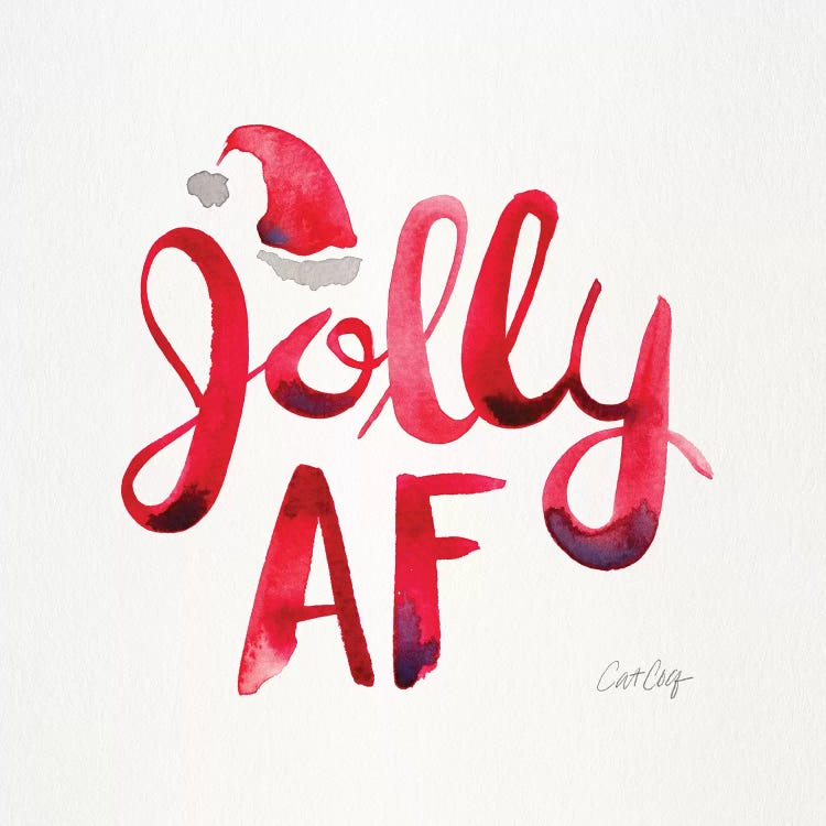 Red - Jolly AF by Cat Coquillette wall art