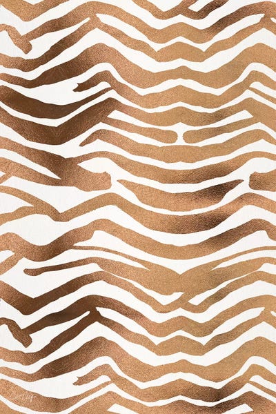 Cat Coquillette: Rose Gold - Zebra Print by Cat Coquillette