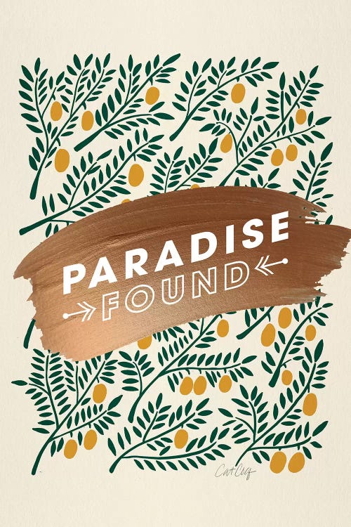Yellow - Paradise Found  by Cat Coquillette wall art