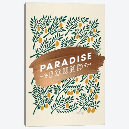 Yellow - Paradise Found  Canvas Print #CCE495} by Cat Coquillette Canvas Print