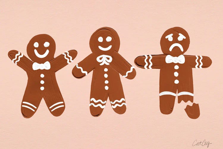 Ginger Bread Men Blush by Cat Coquillette wall art