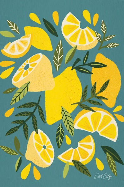 Cat Coquillette: Lemon Blooms Blue by Cat Coquillette