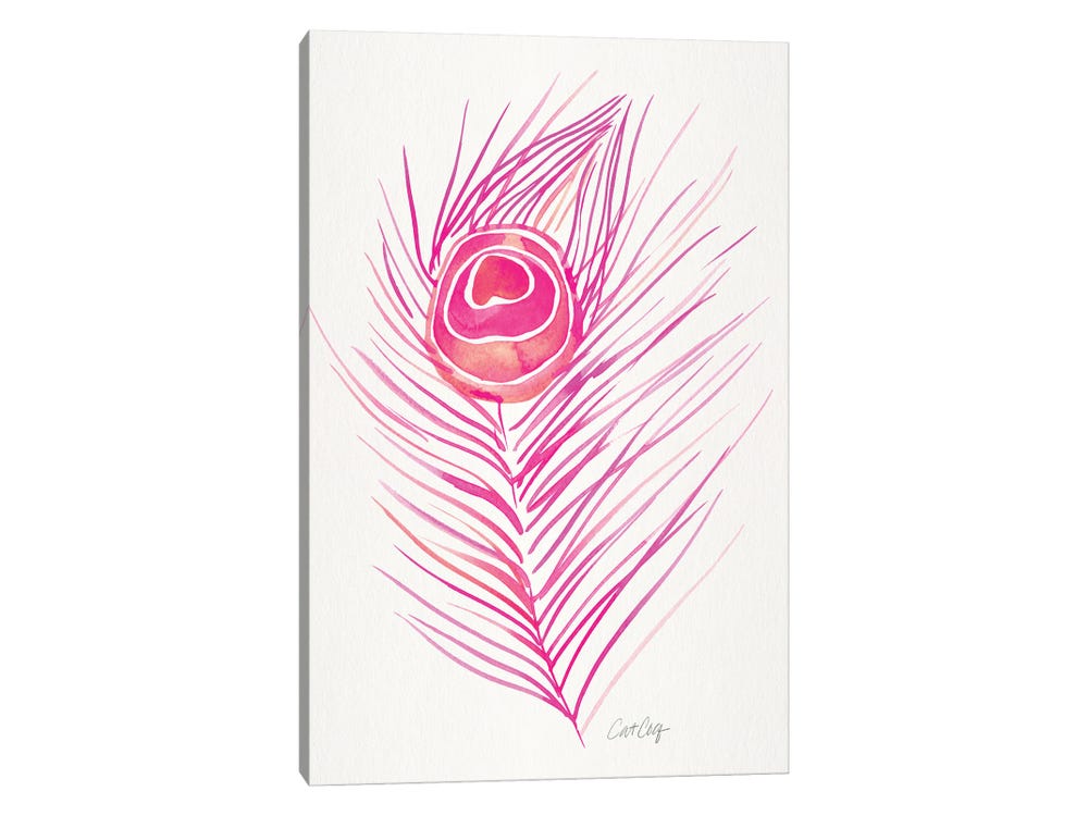 Pink Feathers Art Print