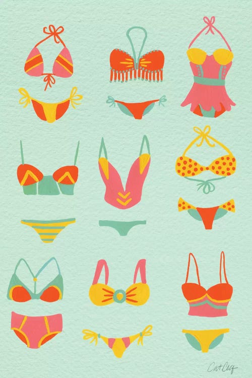 Bikini Mint by Cat Coquillette wall art