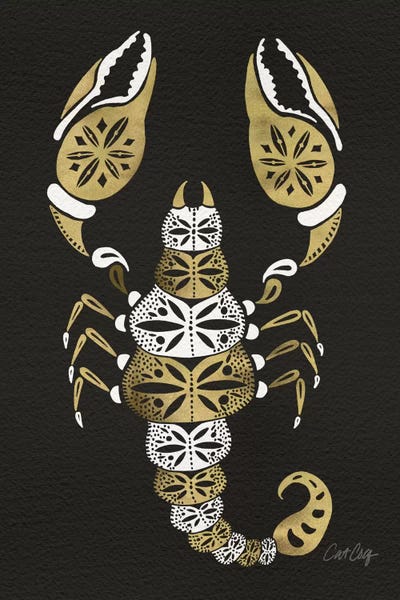 Cat Coquillette: Black Gold Scorpion by Cat Coquillette