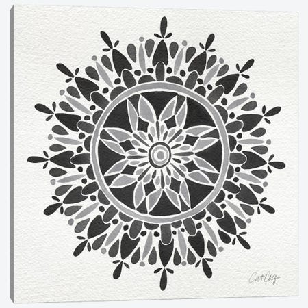 Black Mandala Canvas Print #CCE68} by Cat Coquillette Canvas Wall Art