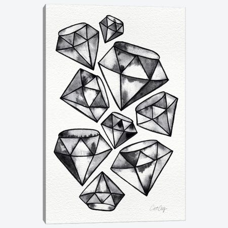 Black Tattoo Diamonds Canvas Print #CCE70} by Cat Coquillette Canvas Print