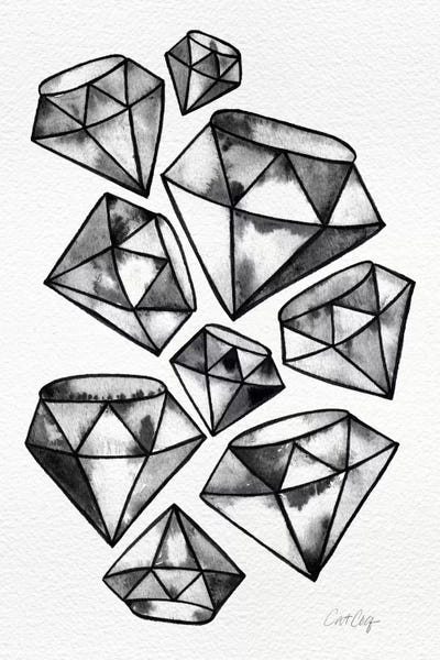 Cat Coquillette: Black Tattoo Diamonds by Cat Coquillette