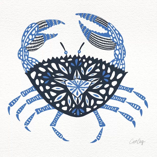 Kids Nautical Art: Blue Crab by Cat Coquillette