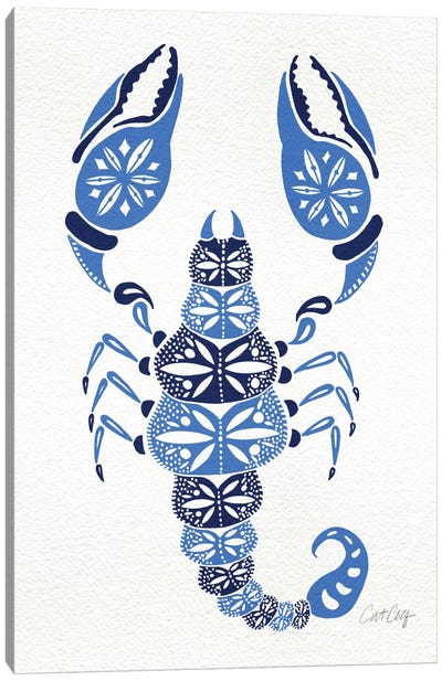 Blues Scorpion Canvas Art Print - Cat Coquillette