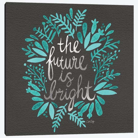 Bright Future Charcoal Canvas Print #CCE88} by Cat Coquillette Canvas Wall Art