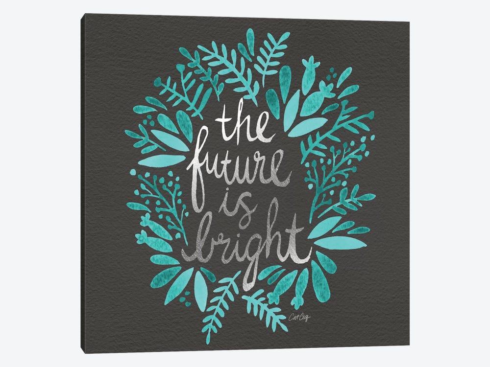 Bright Future Charcoal by Cat Coquillette 1-piece Art Print