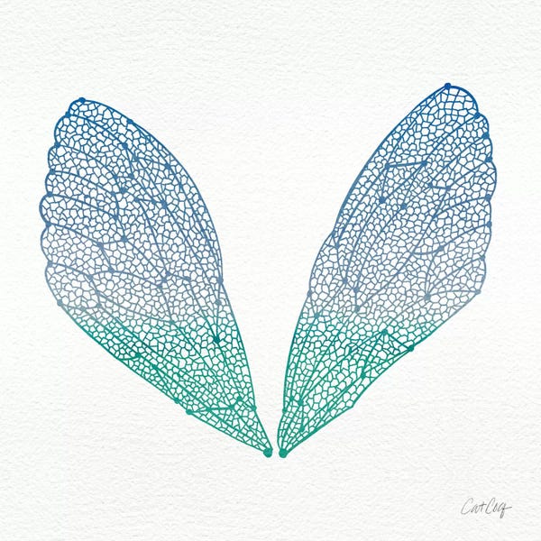 Cat Coquillette: Cicada Wings Blue Turquoise by Cat Coquillette