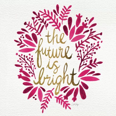 Bright Future Pink by Cat Coquillette canvas print