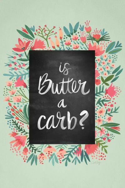Cat Coquillette: Butter Carb Flowers Mint by Cat Coquillette