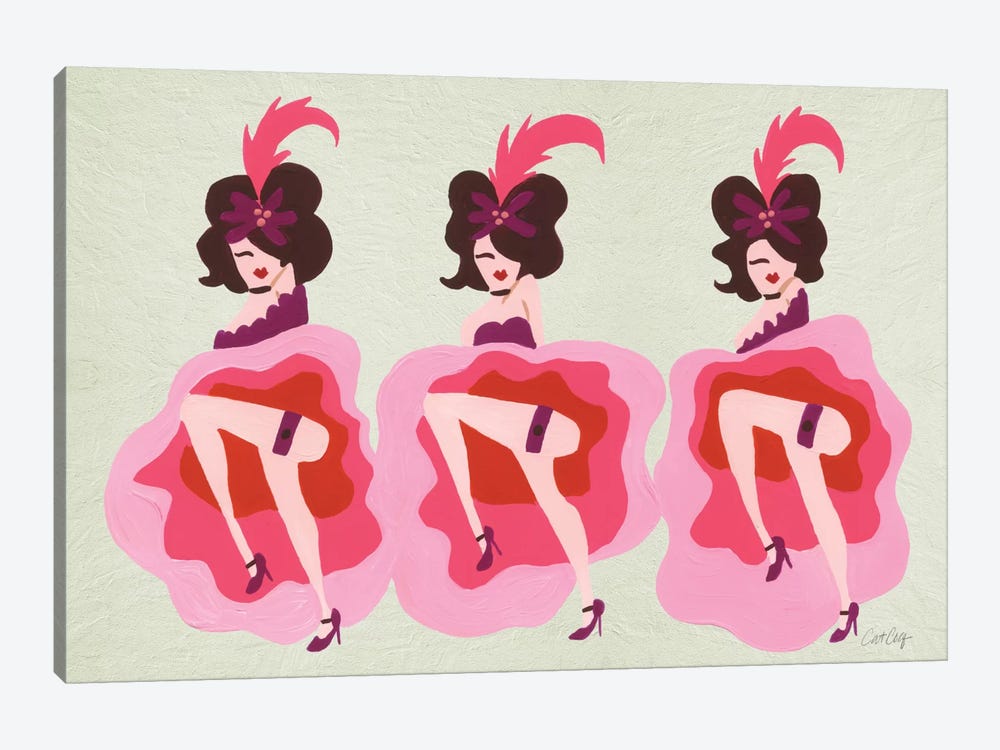 Cancan Cream by Cat Coquillette 1-piece Canvas Print