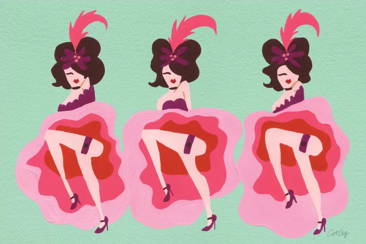 Cancan Mint by Cat Coquillette wall art