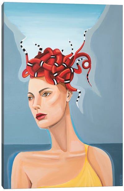 Kingston Medusa Canvas Art Print - CeCe Guidi