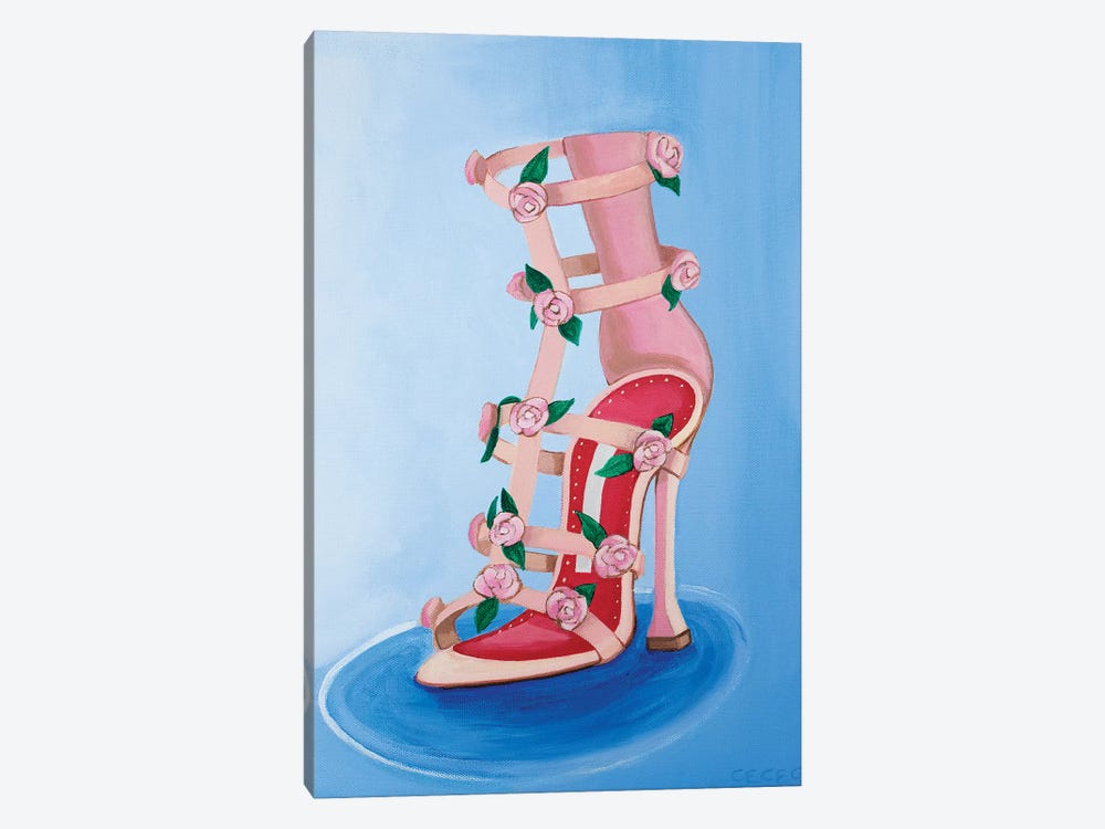 Manolo Blahnik Rose Heel by CeCe Guidi 1-piece Canvas Art Print