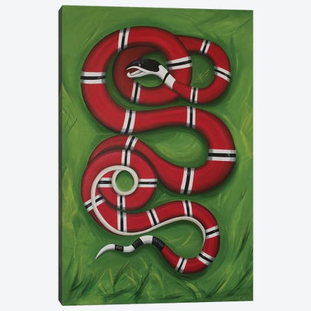 Snake on the Grass Canvas Print #CCG13} by CeCe Guidi Canvas Print