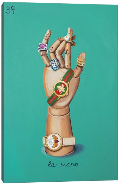 The Hand with Gucci Canvas Art Print - Gucci Art