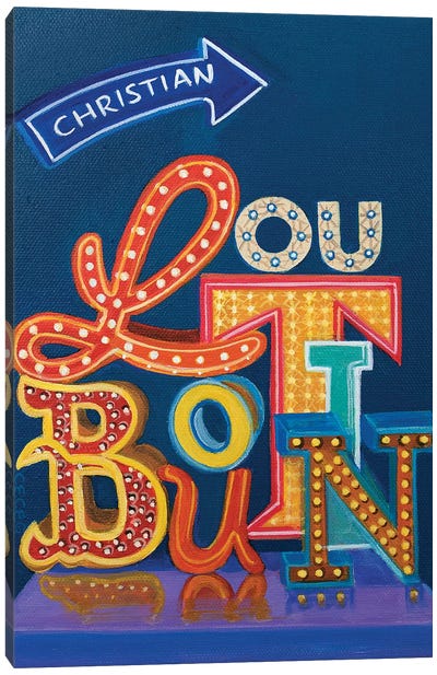 Christian Louboutin Neon Sign Canvas Art Print - CeCe Guidi