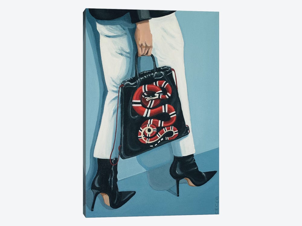Gucci King Snake Backpack by CeCe Guidi 1-piece Canvas Art Print