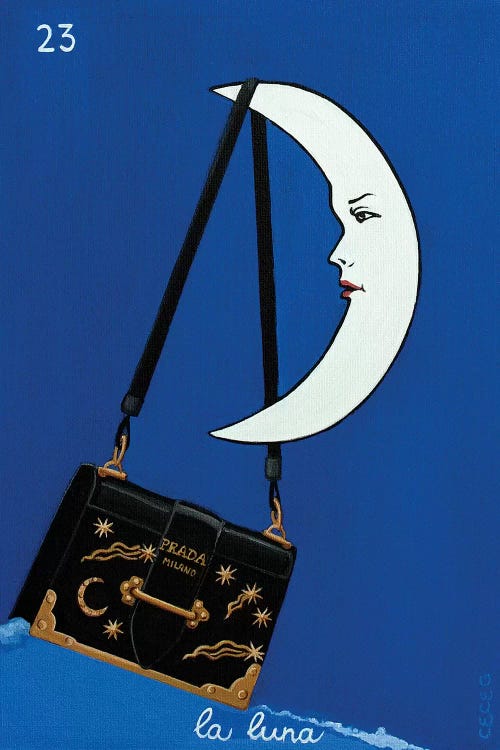 The Moon With Prada Bag