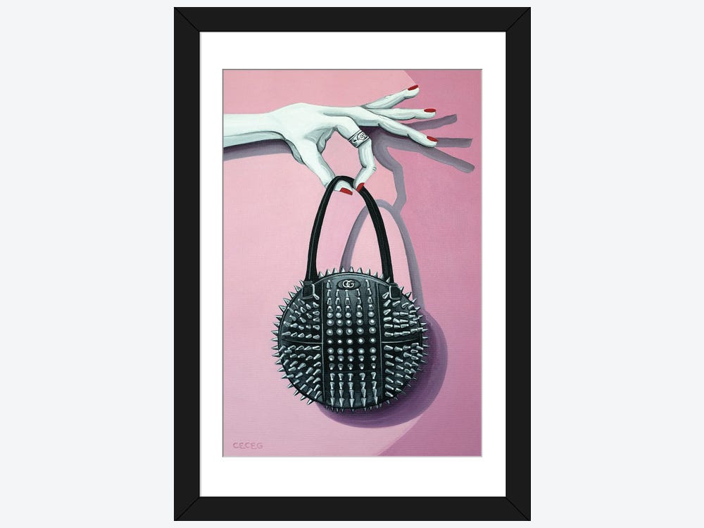 Set of 3 Designer Handbag Watercolour Digital Prints Gucci 