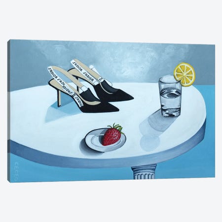 Still Life With Dior Shoes Canvas Print #CCG53} by CeCe Guidi Canvas Art Print