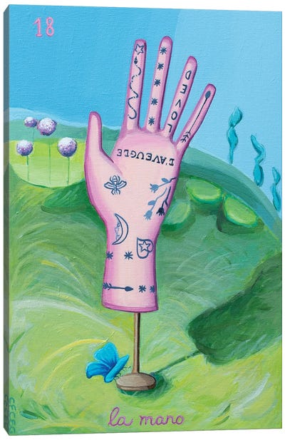 Gucci Glove In The Garden Canvas Art Print - CeCe Guidi
